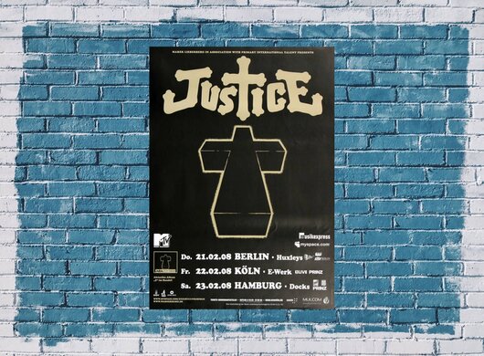 Justice - Cross The Universe, Tour 2008 - Konzertplakat