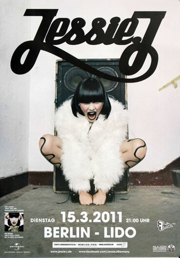 Jessie J - Who Are You, Berlin 2011 - Konzertplakat