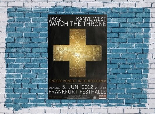 Jay - Z, Kane West, Watch The Throne, FRA, 2012, Konzertplakat