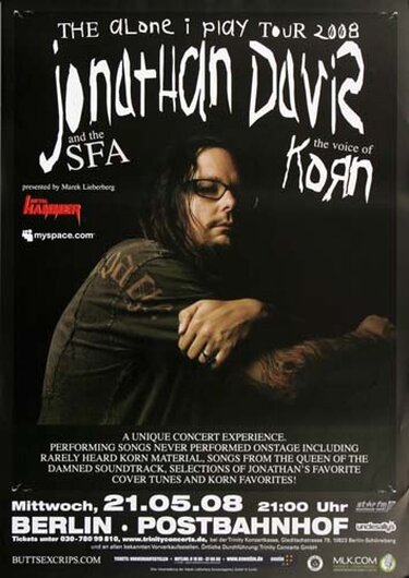 Jonathan Davis - Korn, Berlin 2008 - Konzertplakat