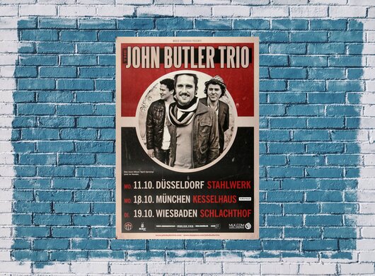 John Butler Trio - Upspring In Fall, Tour 2010 - Konzertplakat