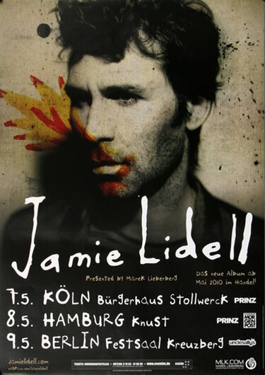 Jamie Lidell - Compass, Tour 2010 - Konzertplakat