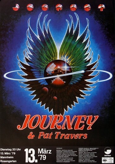 Journey - Evolution, Mannheim 1979 - Konzertplakat