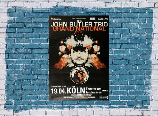 John Butler Trio - Grand National , Köln 2007 - Konzertplakat