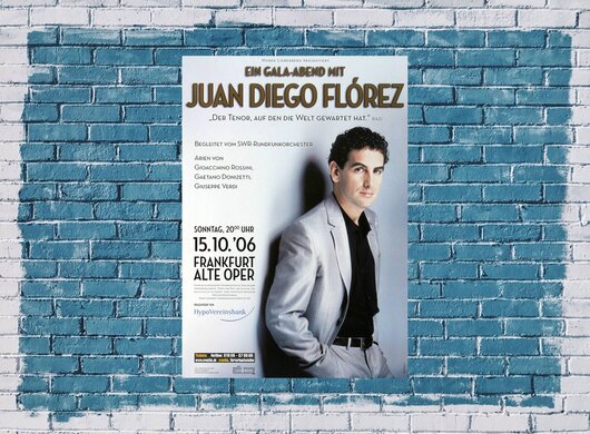 Juan Diego Flórez - Sentimiento Latino, Frankfurt 2006 - Konzertplakat