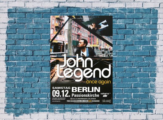 John Legend - Once Again, Berlin 2006 - Konzertplakat