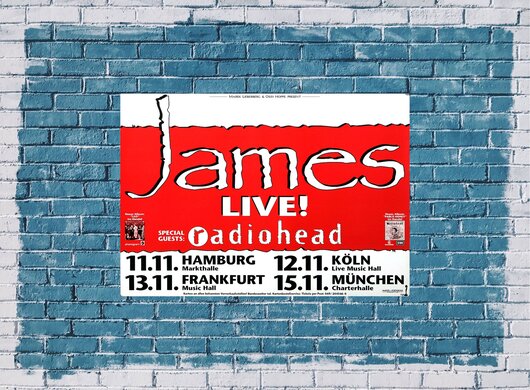 James - Laid, Tour 1993 - Konzertplakat