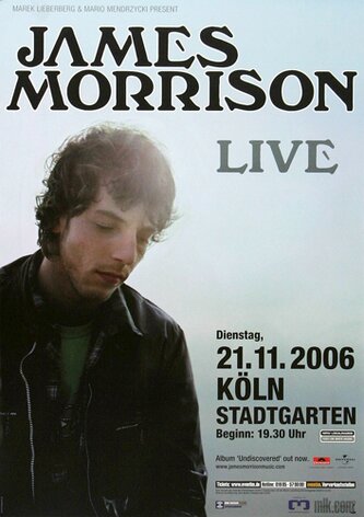 James Morrison - Undiscovered, Köln 2006 - Konzertplakat