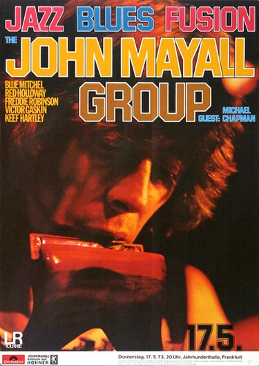 John Mayall - Jazz Blues Fusion,  1973 - Konzertplakat
