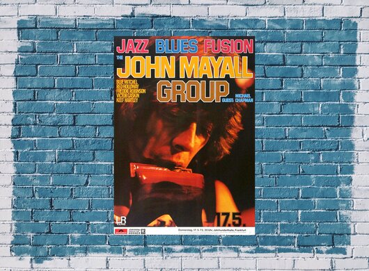 John Mayall - Jazz Blues Fusion,  1973 - Konzertplakat
