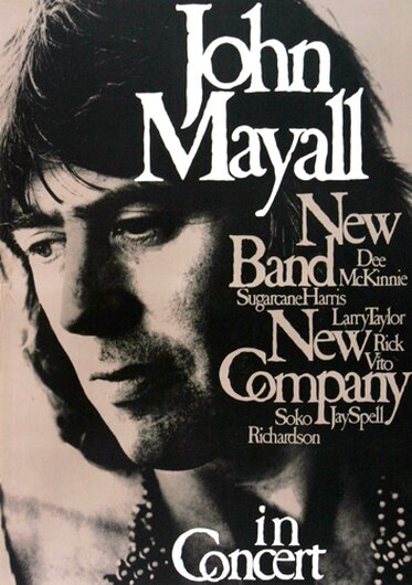 John Mayall - Back To The Roots,  1971 - Konzertplakat