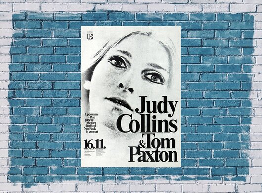 Judy Collins - Living Live, Hamburg 1971 - Konzertplakat