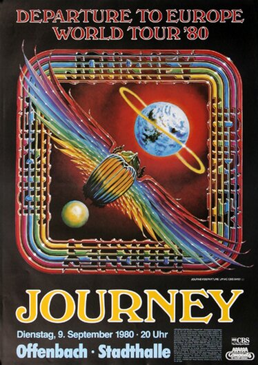 Journey - Departure, Frankfurt 1980 - Konzertplakat