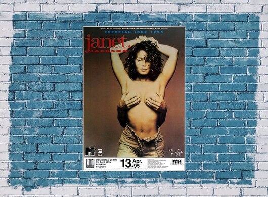 Janet Jackson - Design Of A Decade, Frankfurt 1995 - Konzertplakat