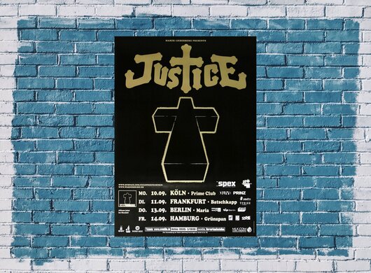 Justice - The Cross, Tour 2007 - Konzertplakat