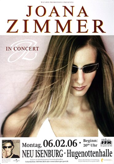 Joana Zimmer - In Concert , Neu-Isenburg  2006 - Konzertplakat