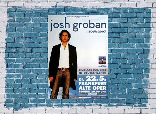 Josh Groban - Noel, Frankfurt 2007 - Konzertplakat