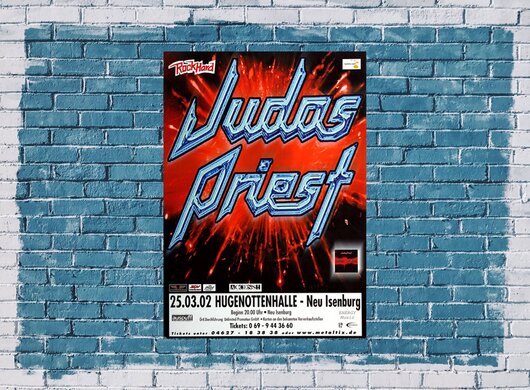 Judas Priest - Europea Tour, Neu-Isenburg 2002 - Konzertplakat
