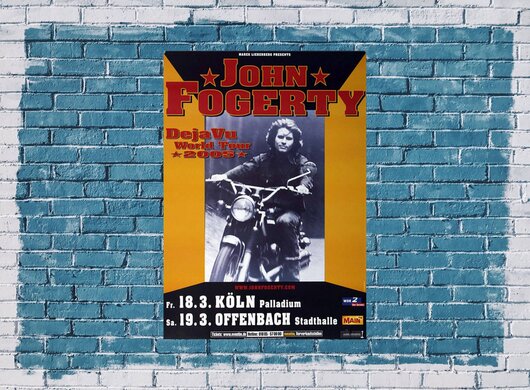 John Fogerty - Long Road Home, Köln & Offenbach 2005 - Konzertplakat