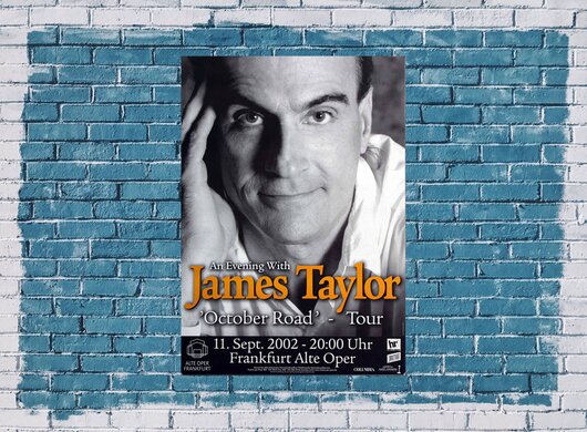 James Taylor - Oktober Road, Frankfurt 2002 - Konzertplakat