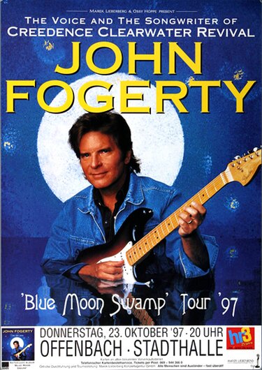 John Fogerty - Blue Moon Swamp, Frankfurt 1997 - Konzertplakat