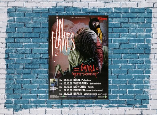 In Flames - Sense Of Purpose, Tour 2008 - Konzertplakat