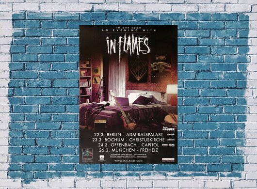 In Flames - Battles, Tour 2017 - Konzertplakat