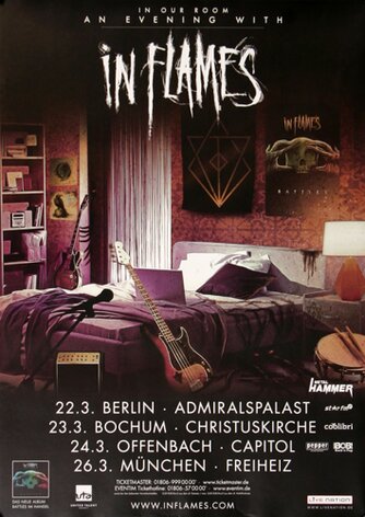In Flames - Battles, Tour 2017 - Konzertplakat
