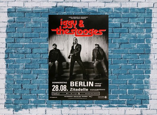 Iggy & The Stooges - Ready To Die, Berlin 2008 - Konzertplakat