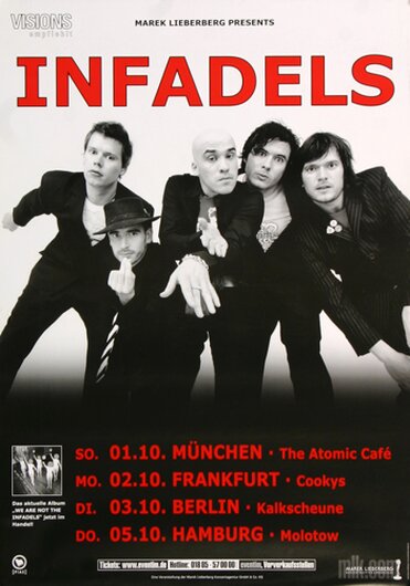 Infadels - We Are Not, Tour 2006 - Konzertplakat