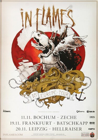 In Flames - In Europe, Tour 2015 - Konzertplakat