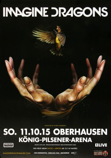 Imagine Dragons - Smoke & Mirrors , Oberhausen 2015 - Konzertplakat