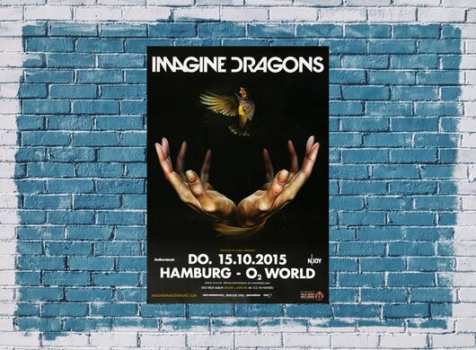 Imagine Dragons - Smoke & Mirrors , Hamburg 2015 - Konzertplakat