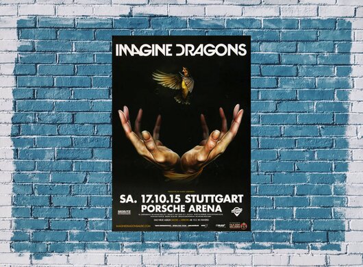Imagine Dragons - Smoke & Mirrors , Stuttgart 2015 - Konzertplakat