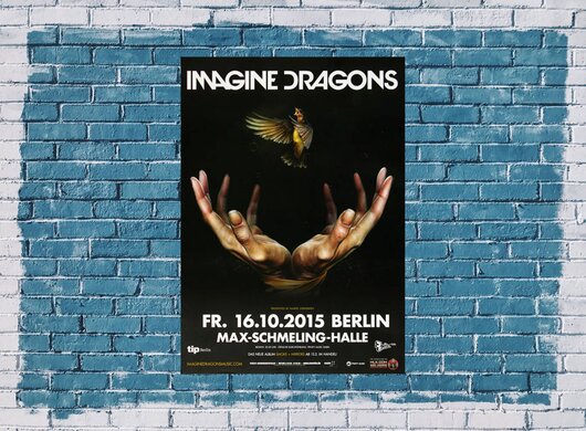 Imagine Dragons - Smoke & Mirrors , Berlin 2015 - Konzertplakat
