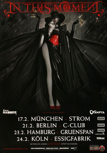 In This Moment - Black Widow, Tour 2015 - Konzertplakat