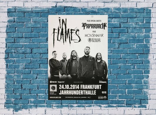 In Flames - Paralyzed , Frankfurt 2014 - Konzertplakat