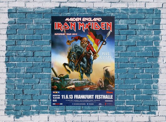 Iron Maiden - Maiden England, Frankfurt 2013 - Konzertplakat