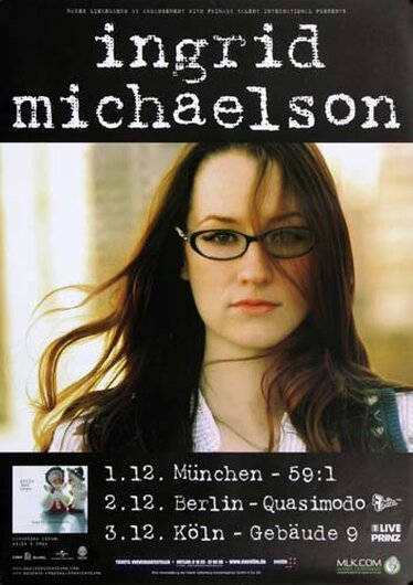 Ingrid Michaelson - Girls & Boys, Tour 2008 - Konzertplakat