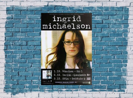 Ingrid Michaelson - Girls & Boys, Tour 2008 - Konzertplakat