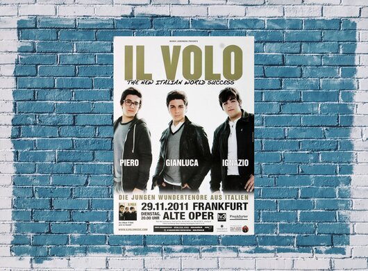 IL Volo - Italien, Frankfurt 2011 - Konzertplakat