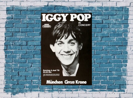 Iggy Pop - Lust for Life, München 1978 - Konzertplakat