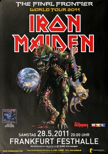 Iron Maiden - The Last Frontier, Frankfurt 2011 - Konzertplakat