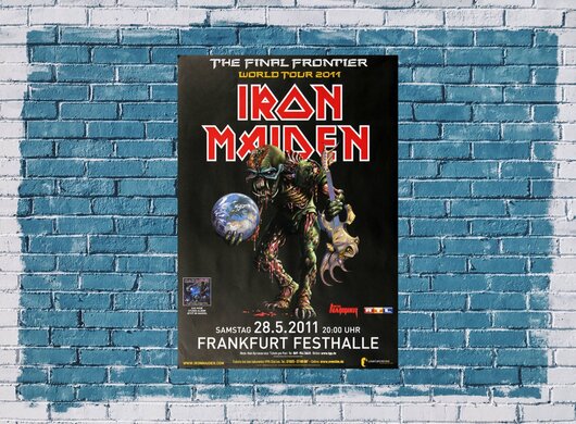 Iron Maiden - The Last Frontier, Frankfurt 2011 - Konzertplakat