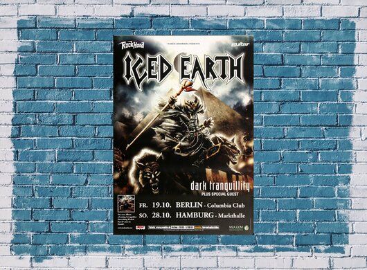 Iced Earth - Farming Armageddon, Berlin & Hamburg 2007 - Konzertplakat