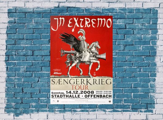In Extremo - Saengerkrieg, Frankfurt 2008 - Konzertplakat