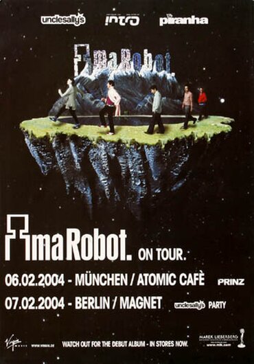 Ima Robot - Ima Robot Alive, München & Berlin 2004 - Konzertplakat