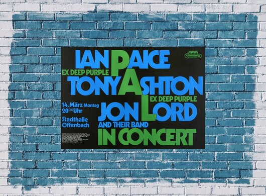 Ian Paice - In Concert, Frankfurt 1977 - Konzertplakat