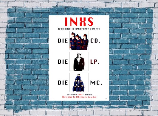 INXS - Welcome To,  1992 - Konzertplakat