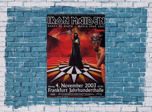 Iron Maiden - Dance Of Death, Frankfurt 2003 - Konzertplakat